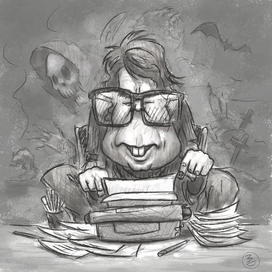 Stephen King Caricature