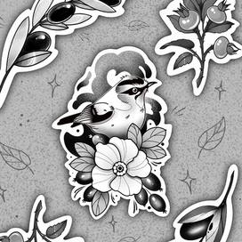 Стикер Пак «tattoo»