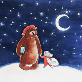 Сказку почитаешь? Иллюстрация.