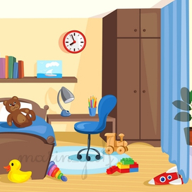 Иллюстрация детской комнаты