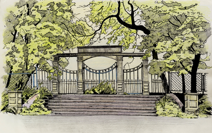 "Старые ворота на о.Русском"