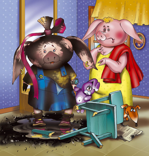 Про свинку Марусю "Маруся и спички"