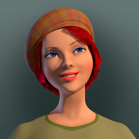 Девочка в берете