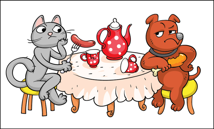 Почему кошки не дружат с собаками. 