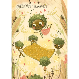 Магическая осень челлендж каштан и одеяло