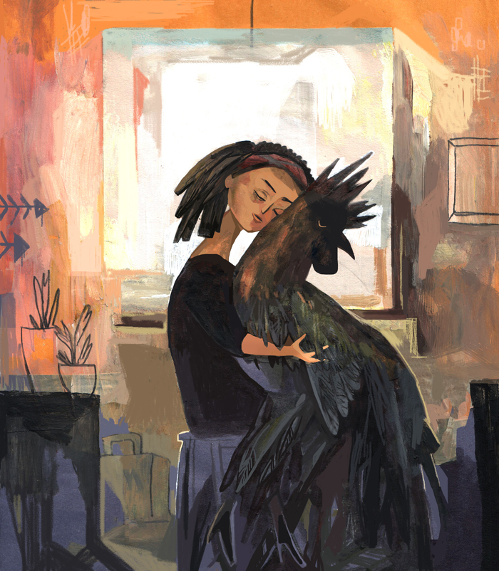 Черный петух