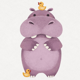 Бегемотик и уточки