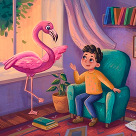 Разговор с фламинго