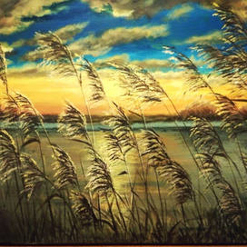 Закат на реке