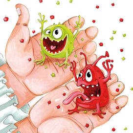 бацилла и вирус