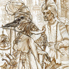 Предварительный рисунок №2, к сказке 