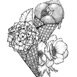 Цветочное мороженое