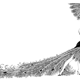 Дама с перьями