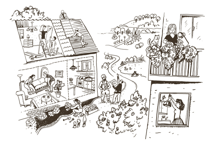 Иллюстрация к проекту презентации Первого канала диджитал