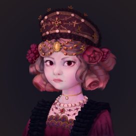 CG портрет в живописном стиле 