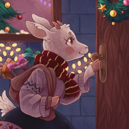 Иллюстрация для любительского издания на тему Нового Года