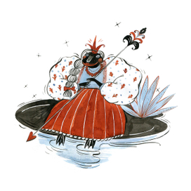 Inktober 2017 / Царевна Лягушка