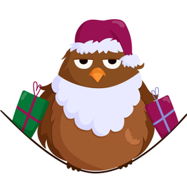 Новогодний воробей 