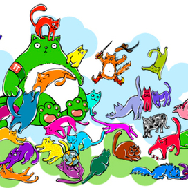 Иллюстрация про котиков