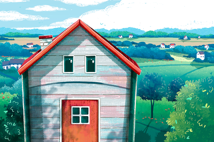 Домик. Как мышонок Мурик норку искал.