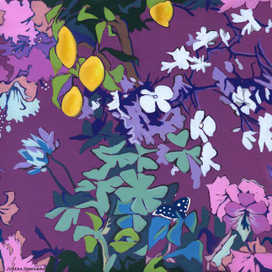 Лимоны и цветы.