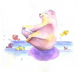 Счастливый мишка