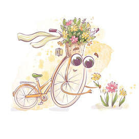 Бренд-персонаж цветочного магазина