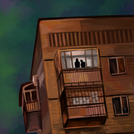 вечер на балконе