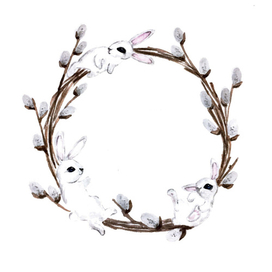 Зайцы на вербе