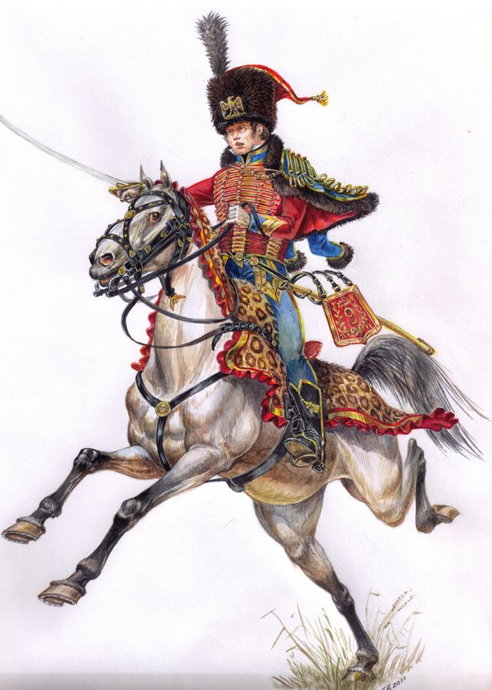 Су-лейтенант 9-го гусарского полка. 1809-й г.