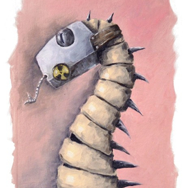 Этюд маслом "Змейка"