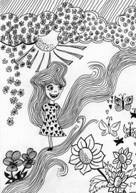 Девочка цветочек