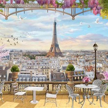 Париж. коллаж. фотообои