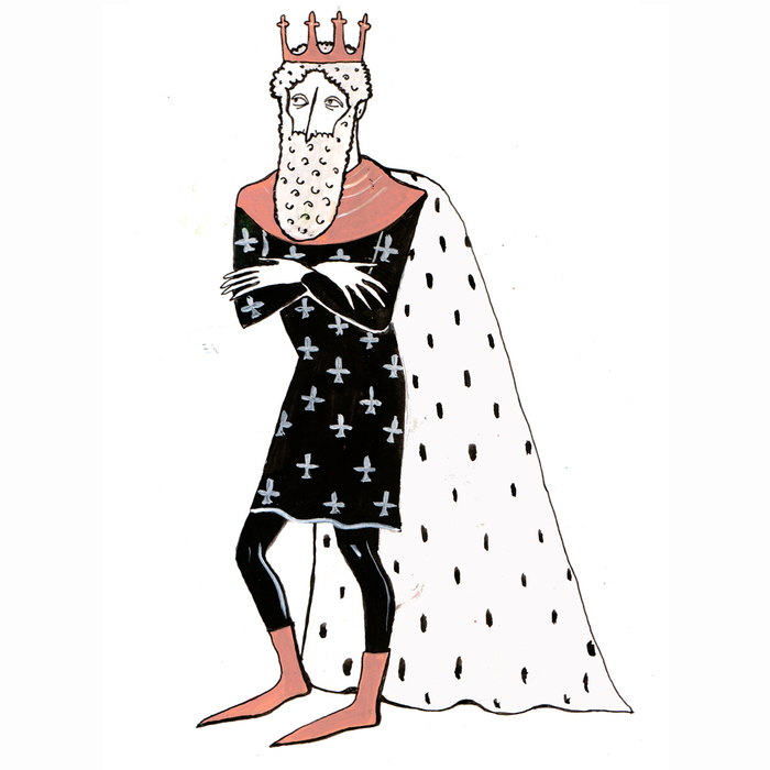 Иллюстрация к книге Алексея Дурново "Рыжий Рыцарь".Персонажи.Король Иаран .издательство Albus Corvus