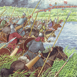 Брод через Вожу.