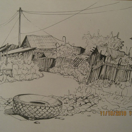 дворик в Угличе