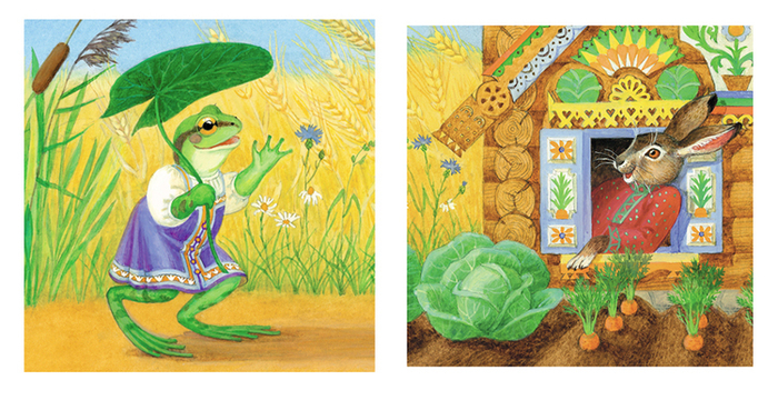 проработка персонажей. фрагменты ("Теремок")