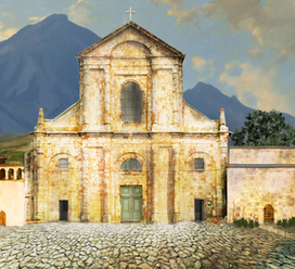 Декорации к спектаклю " Юнона и Авось " для ледового театра Елены Бережной 2013г.