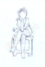 девочка на стуле