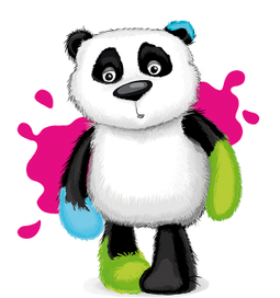 Панда, который любит рисовать