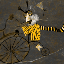 Кадр диафильма «Тигры и осы»