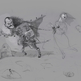 Чорнокнижник, ескиз