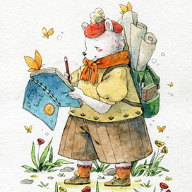 Медвежонок художник