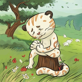 Иллюстрация к книге "Сказки о снежном барсе"