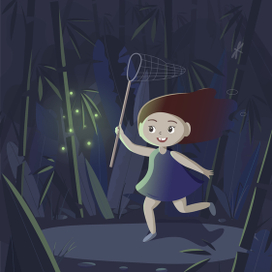 Девочка с сачком