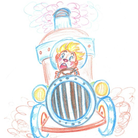 Незнайка - шофёр