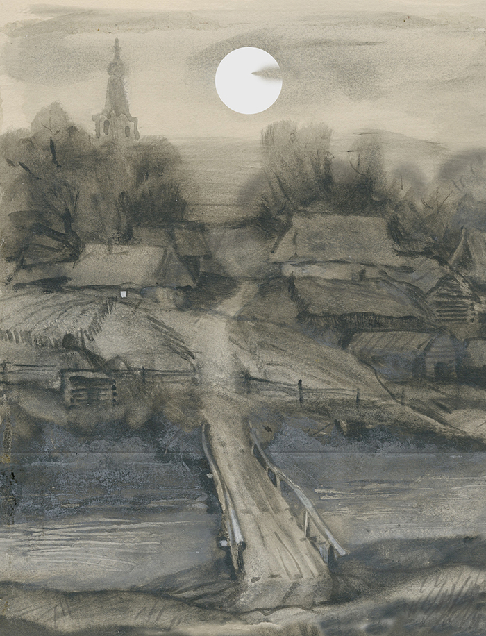 Потонула деревня в ухабинах, Заслонили избенки леса... С.Есенин.