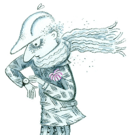 Татьяна Макарова "Снег отправляется в город" иллюстрация