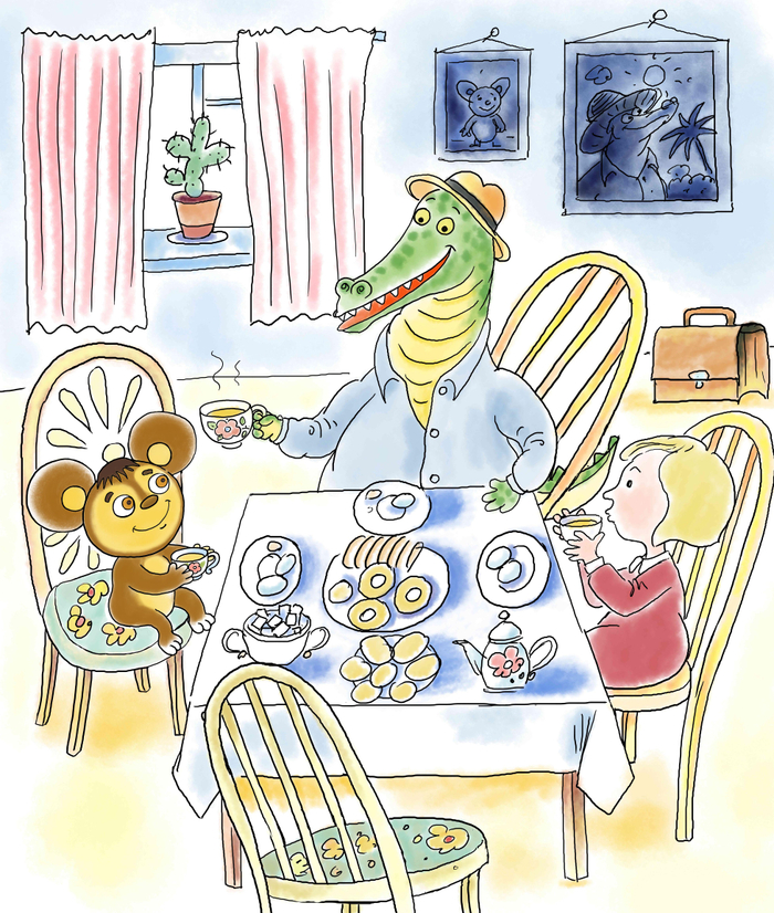 Крокодил Гена и Чебурашка