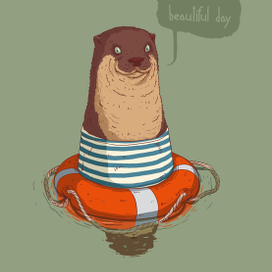 Выдра, спасатель на водах